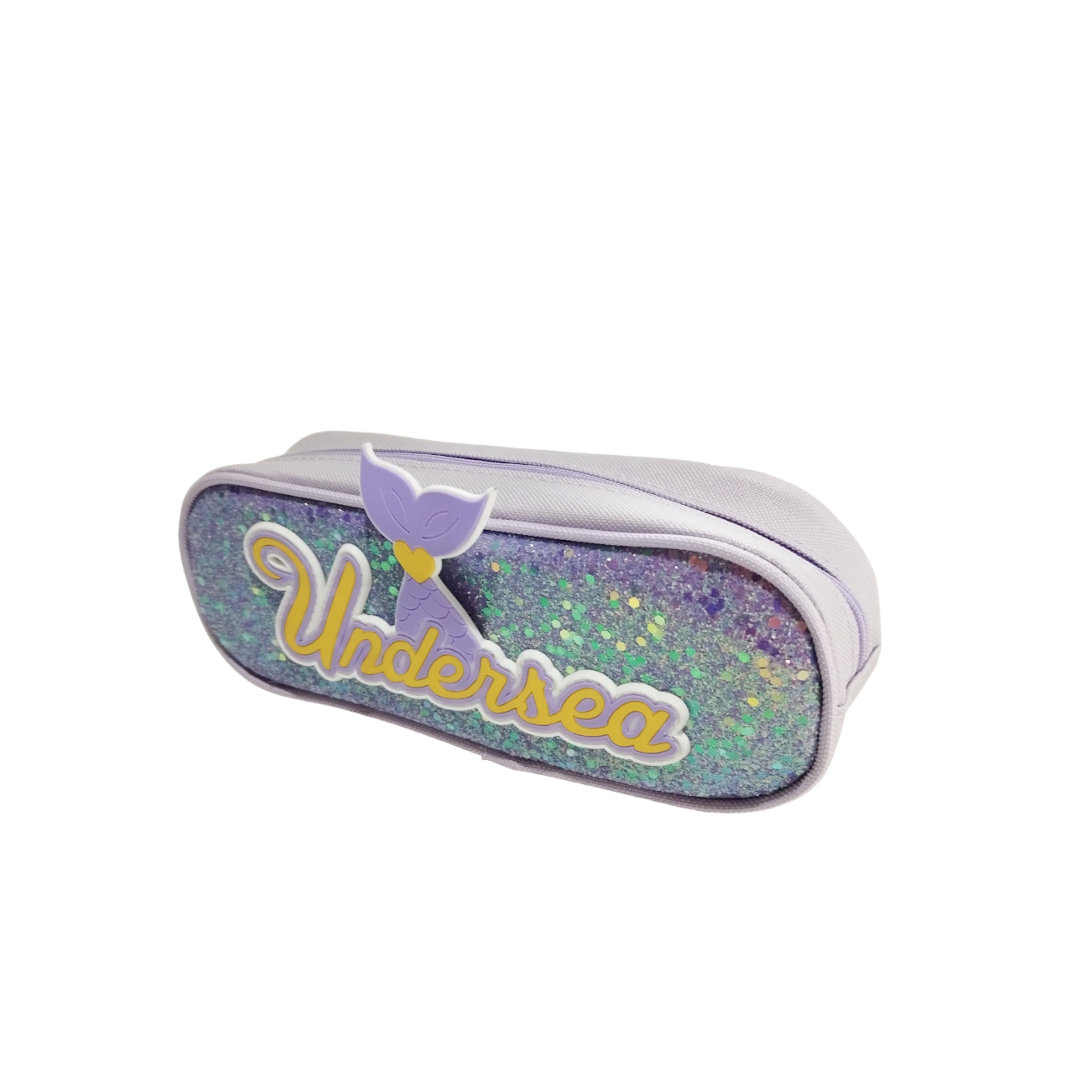 Undersea Mermaid Glitter Pencil Pouch for Girls