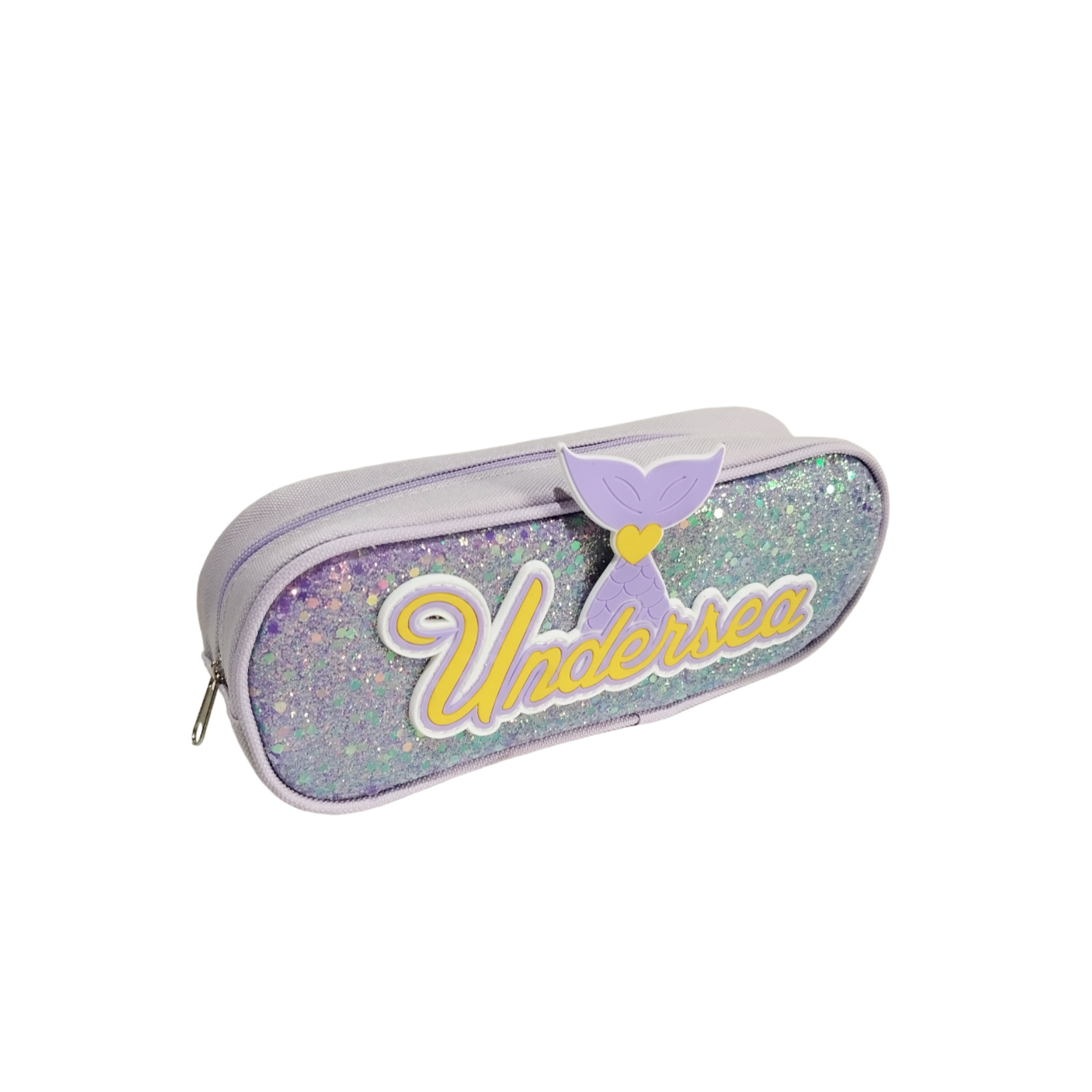 Undersea Mermaid Glitter Geometry Pouch for Girls