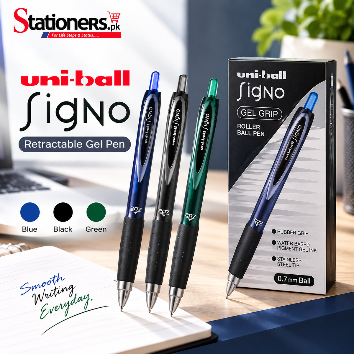 Uni Ball Signo Retractable Gel Pen 1pc