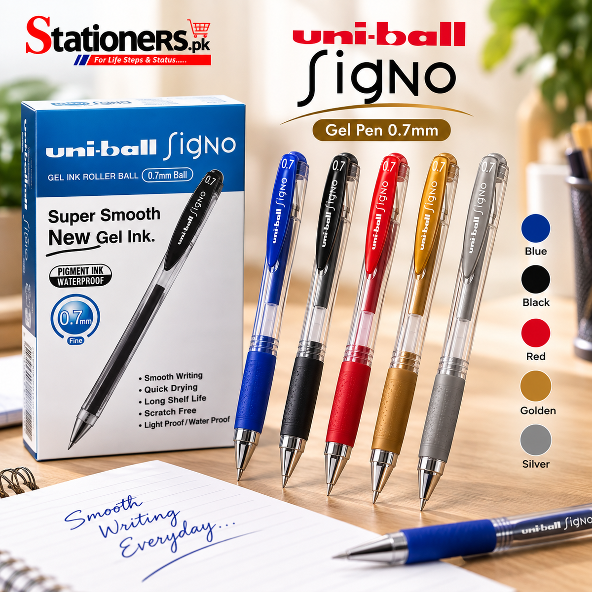 Uni Ball Signo Gel Pen 0.7mm 1pc