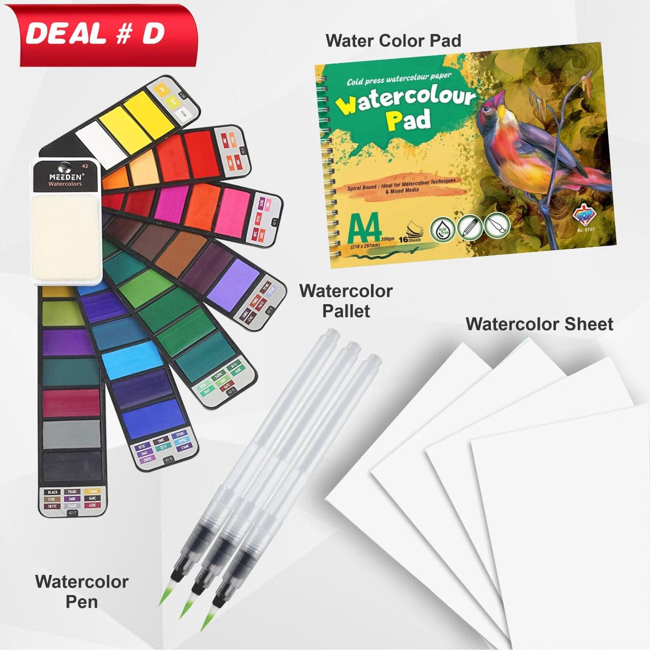 Watercolor Deal #D (57 Pcs)