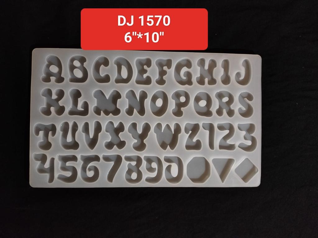 Numbers Molds Letters Silicone Mold 3D Fondant Mold 6''*10''