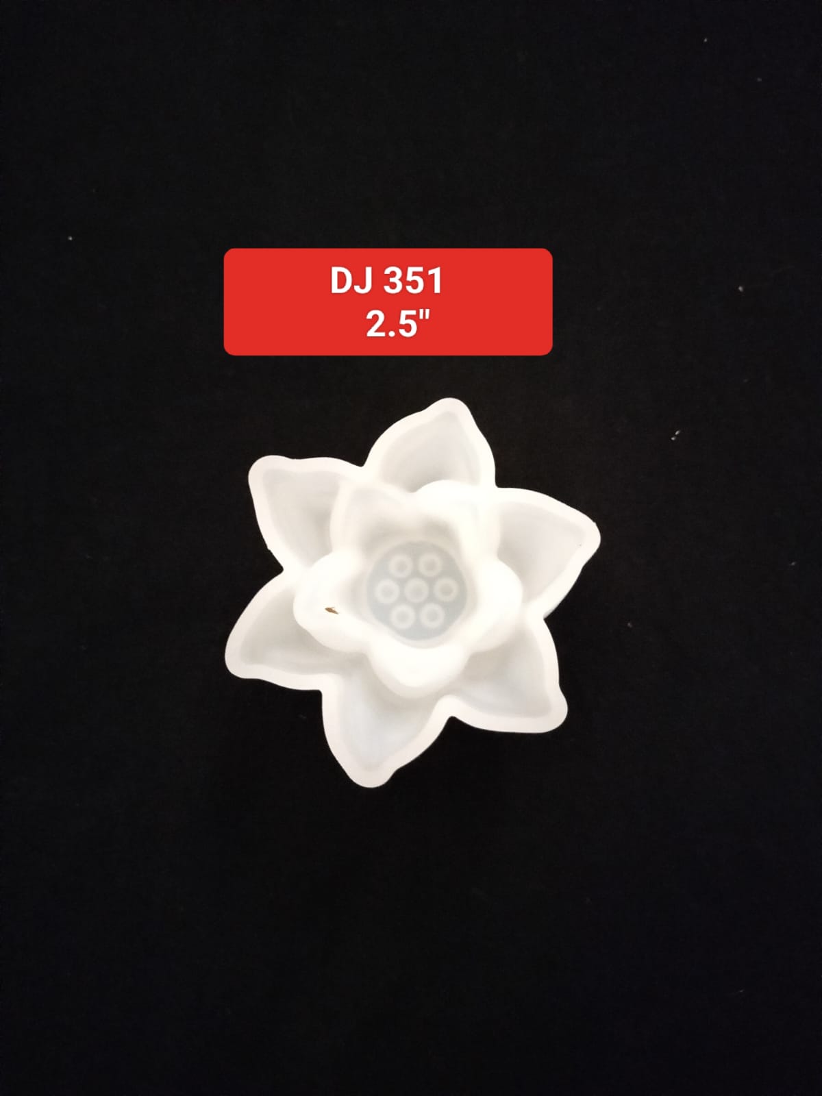 Lotus Flower Shape Mold Epoxy Resin 2.5"