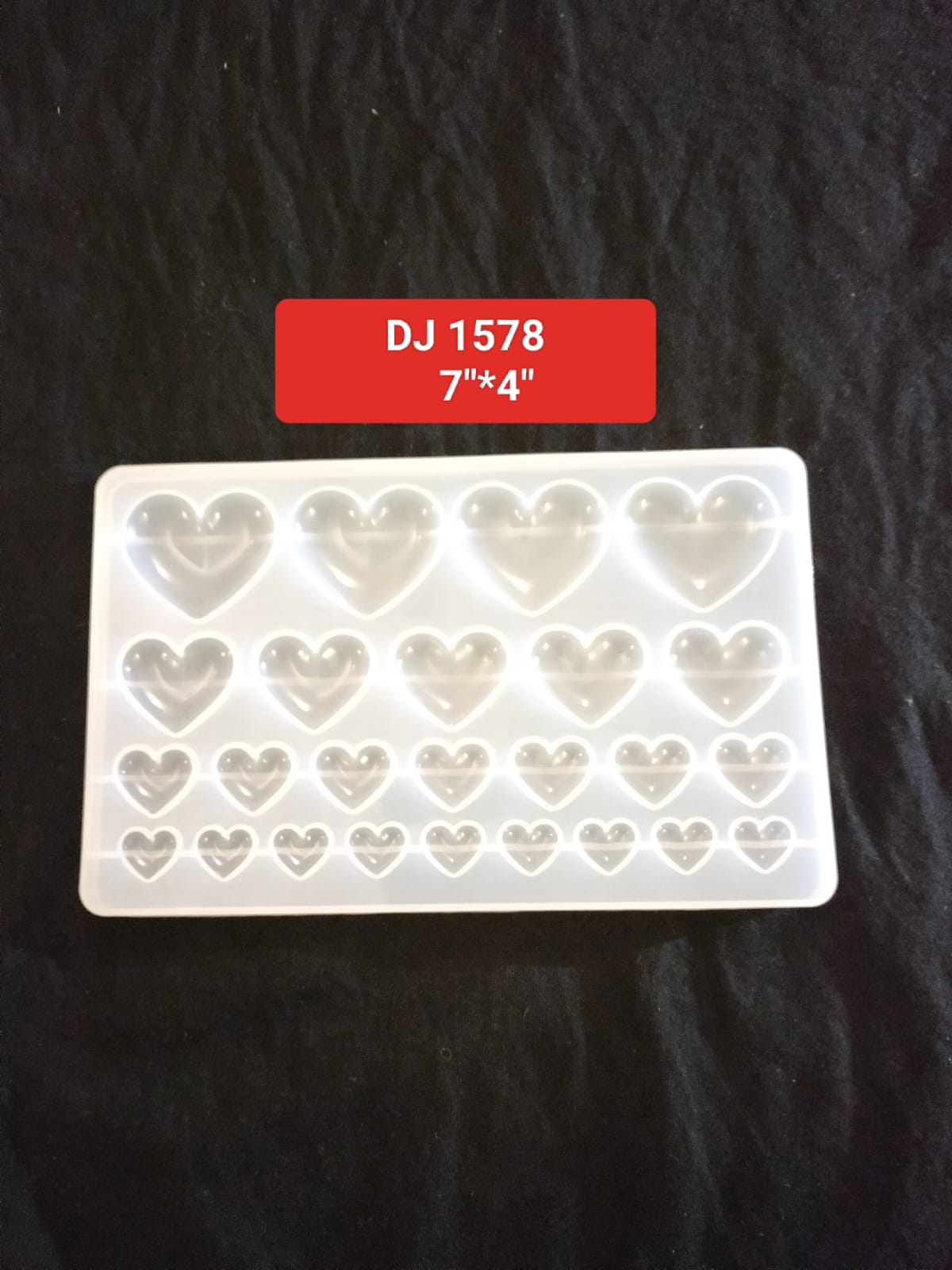 Heart Shape Silicone Mold For Pendant Diy 7''*4''