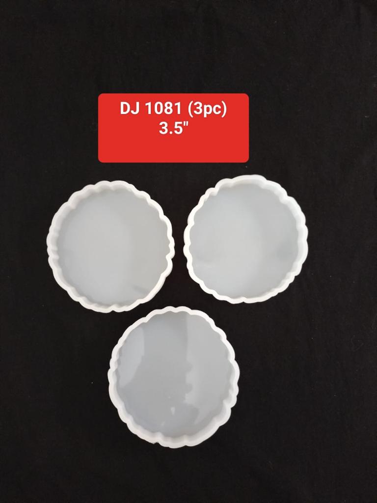 3Pc Irregular Circle Mold Tray- Silicone Set 3.5''