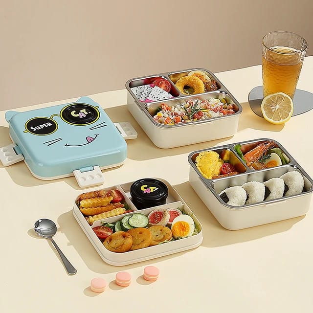 Cat Eye Stainless Steel Lunch Box