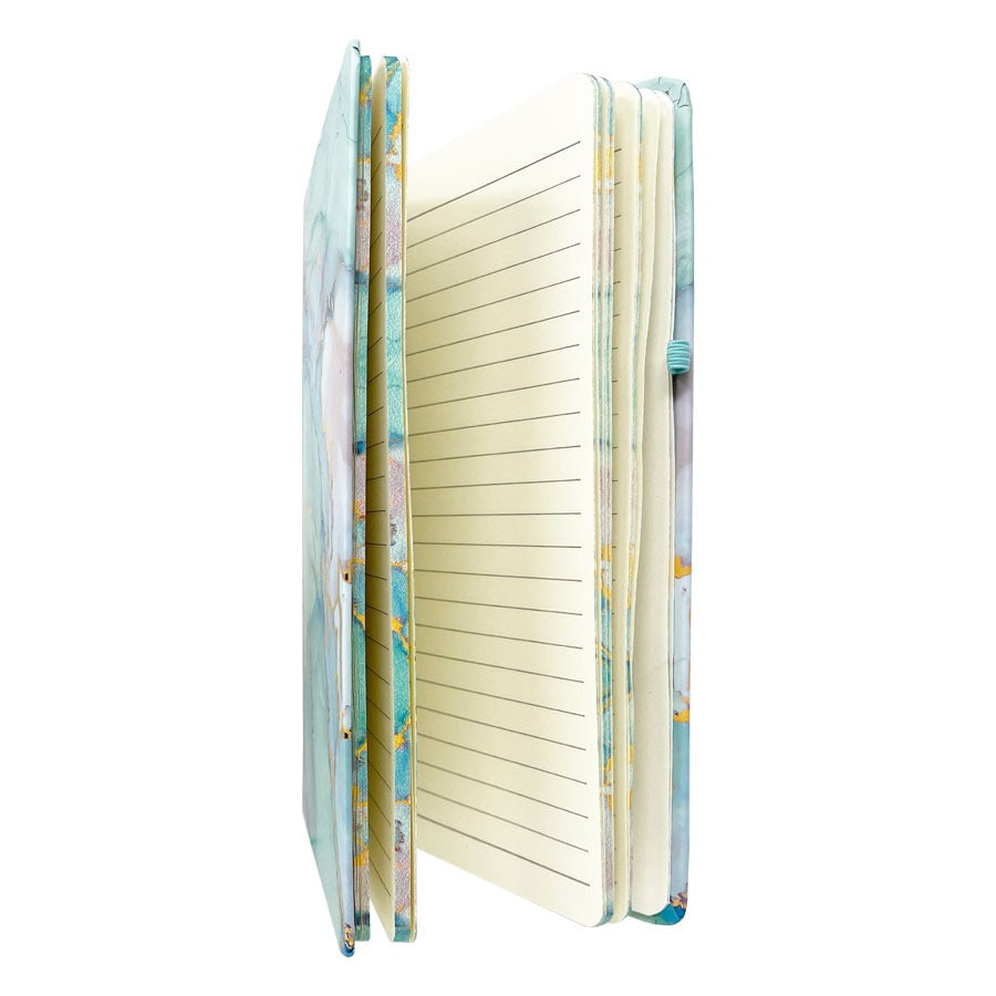 Fancy Diary Marble Style Green (14cmx9cm)