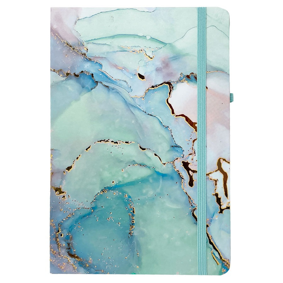 Fancy Diary Marble Style Green (14cmx9cm)