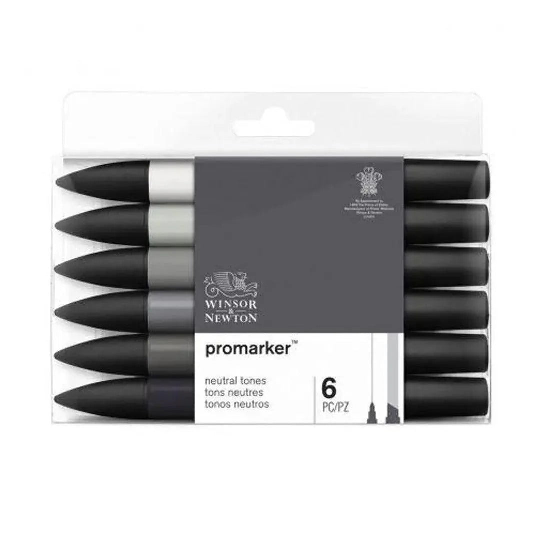 Winsor & Newton Pro Marker Neutral Tones (Set of 6)