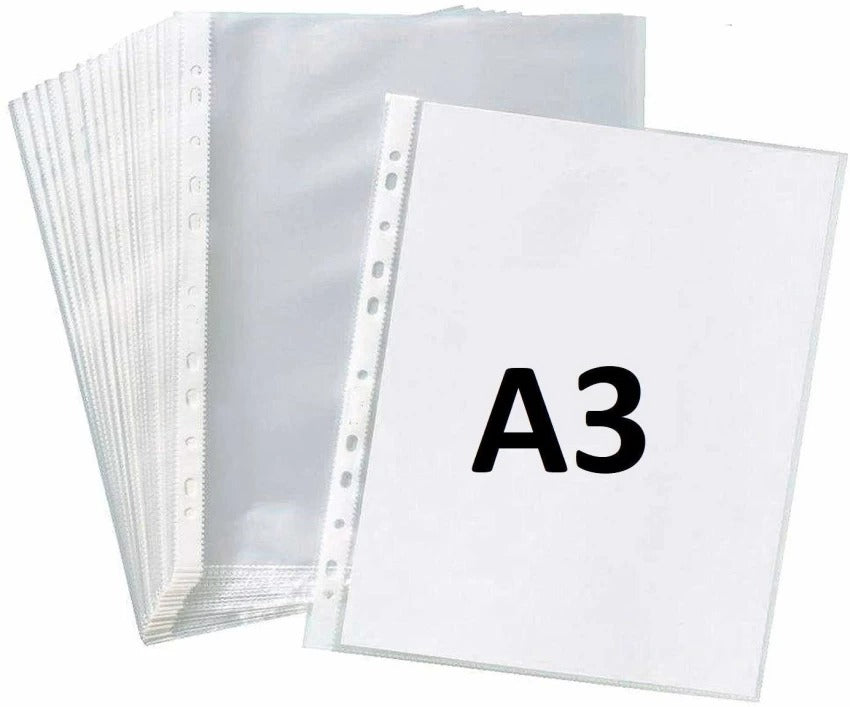 Plastic Transparent File A3 50pcs
