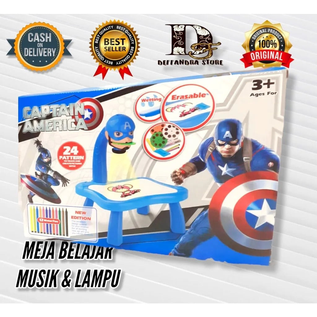 Captain America Projector painting box for kids