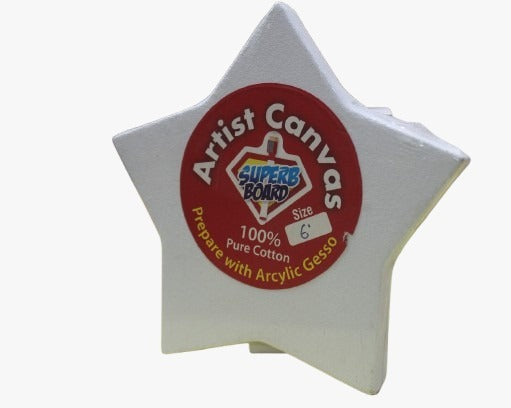 Canvas Board Star Shape