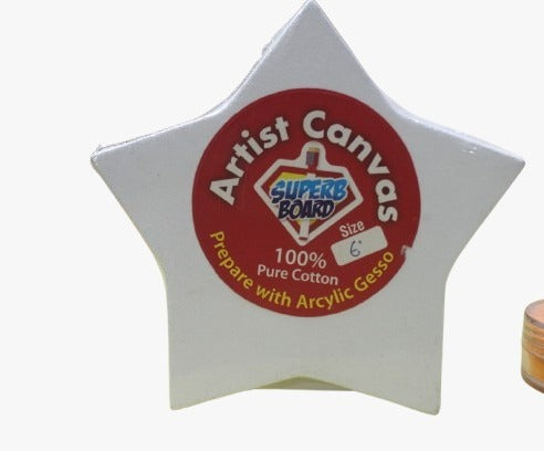 Canvas Board Star Shape