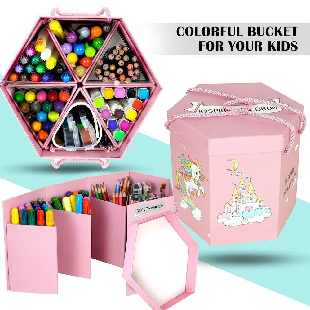 Children Deluxe Art Drawing Color Kit 83pcs