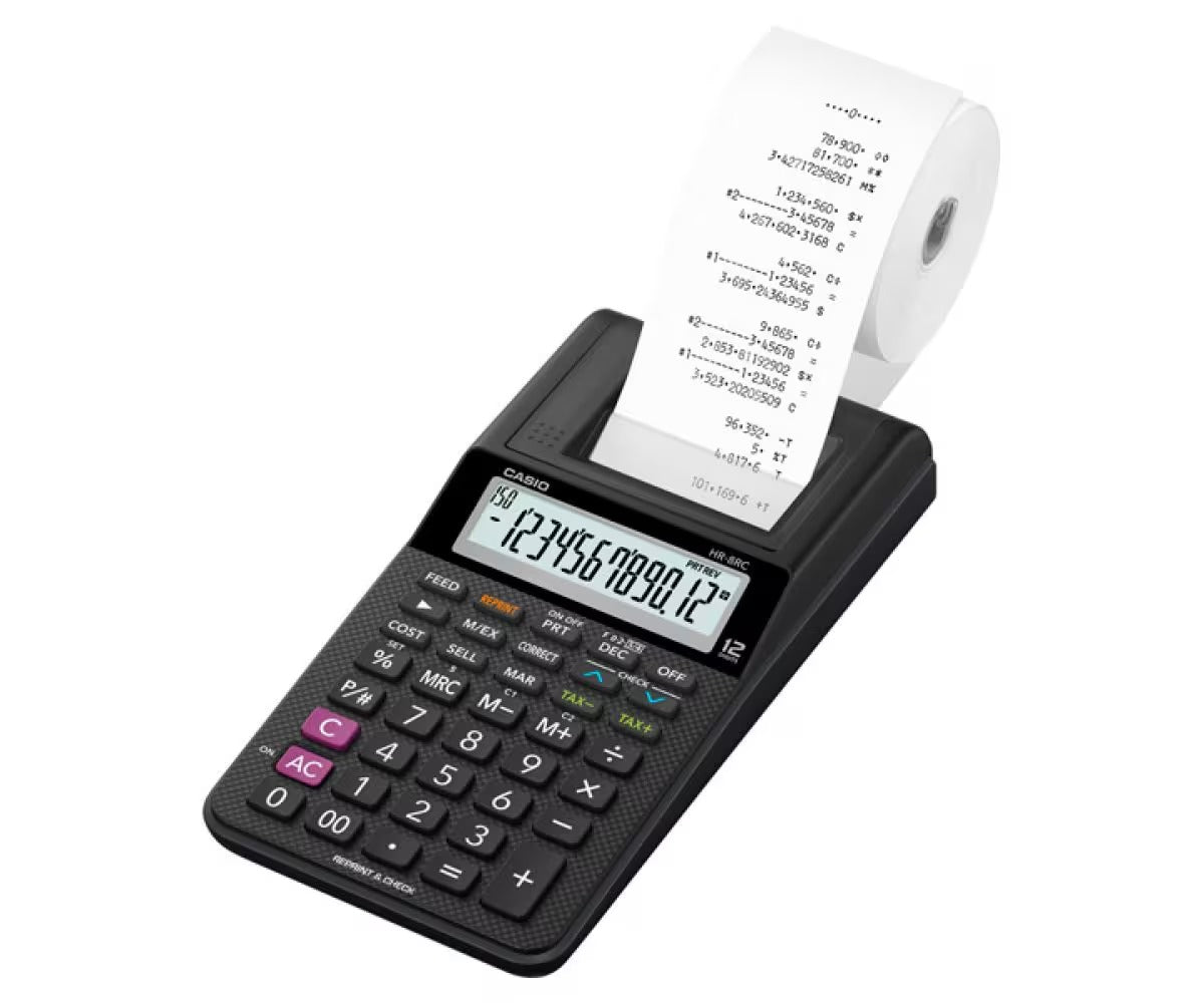 Casio Compact Printing Calculator with Tax & Currency Functions