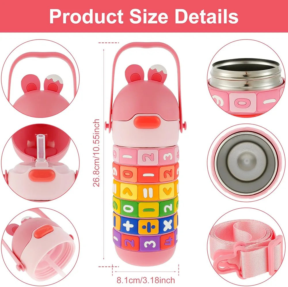 Maths Puzzle Stainless Steel Water Bottle 430ml