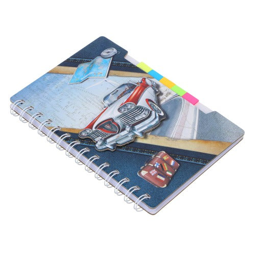 Spiral Note Book with Stick Note A5