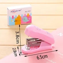 Cute Mini Stapler with stapler pin DL0582- Multicolor