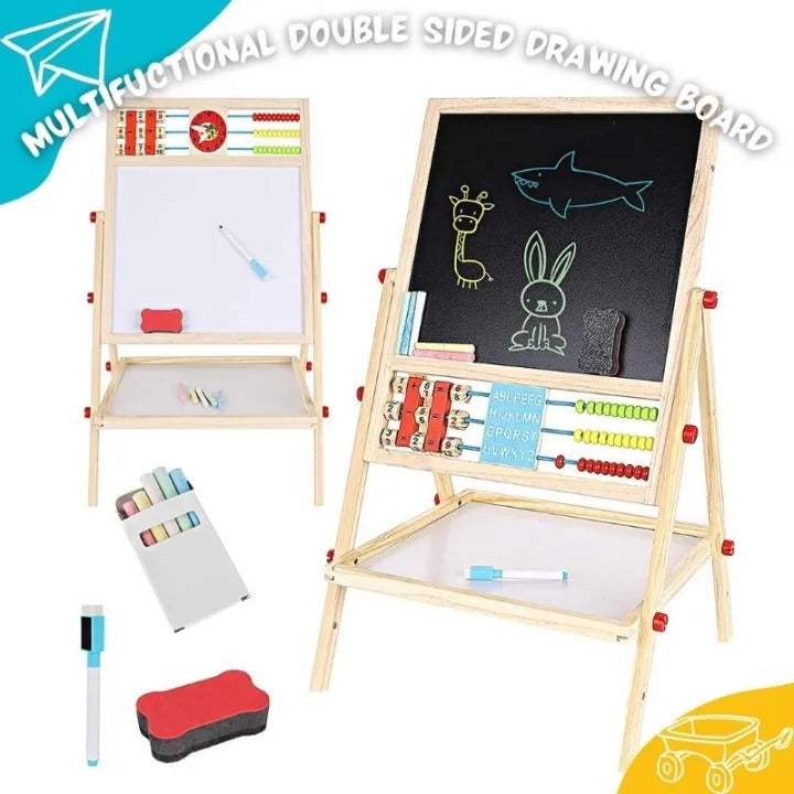 Kids Educational & Learning Magnetic Wooden Drawing Board