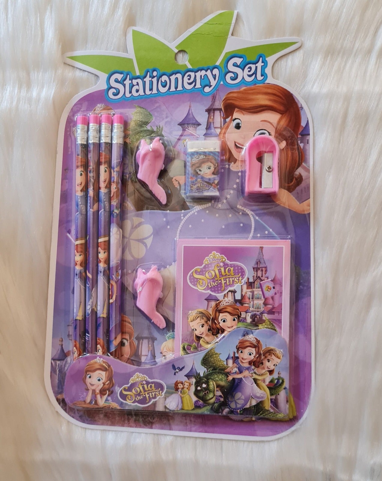 Sofia the first stationery set
