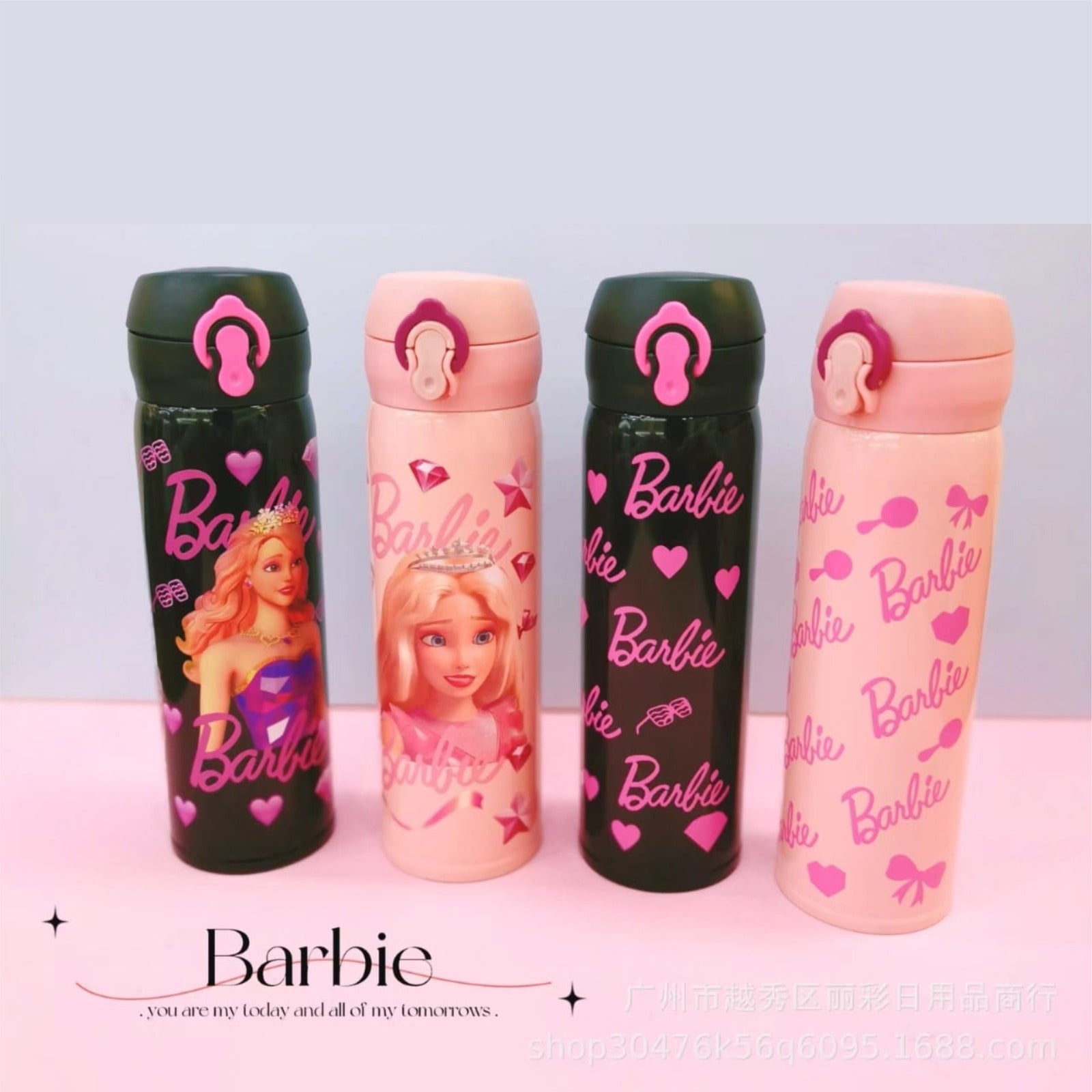 Magnum Barbie New Children Princess Insulated Cup Cute Girls Stainless Steel Water Bottle