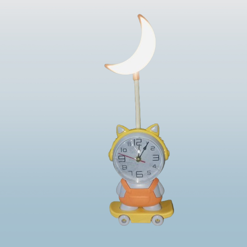 Kids Table Lamp With Clock