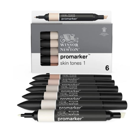 Sale Winsor & Newton Pro marker, Pastel Tones Set of 6
