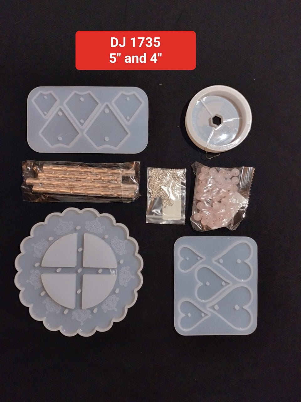 White Silicone Molds with Accessories