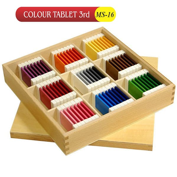 Wooden Educational Toy Montessori Color Tablet