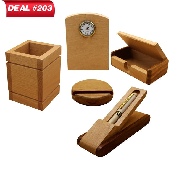 Wooden Office Desk Accessories, Deal No.203