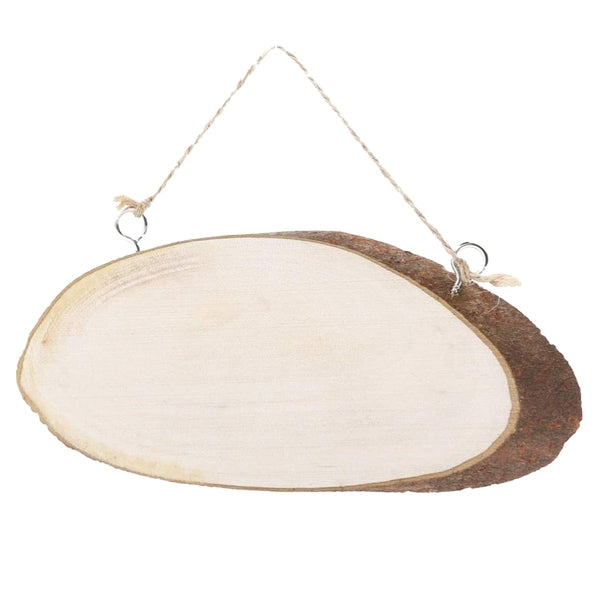 Wooden Slice Oval 12 Inch