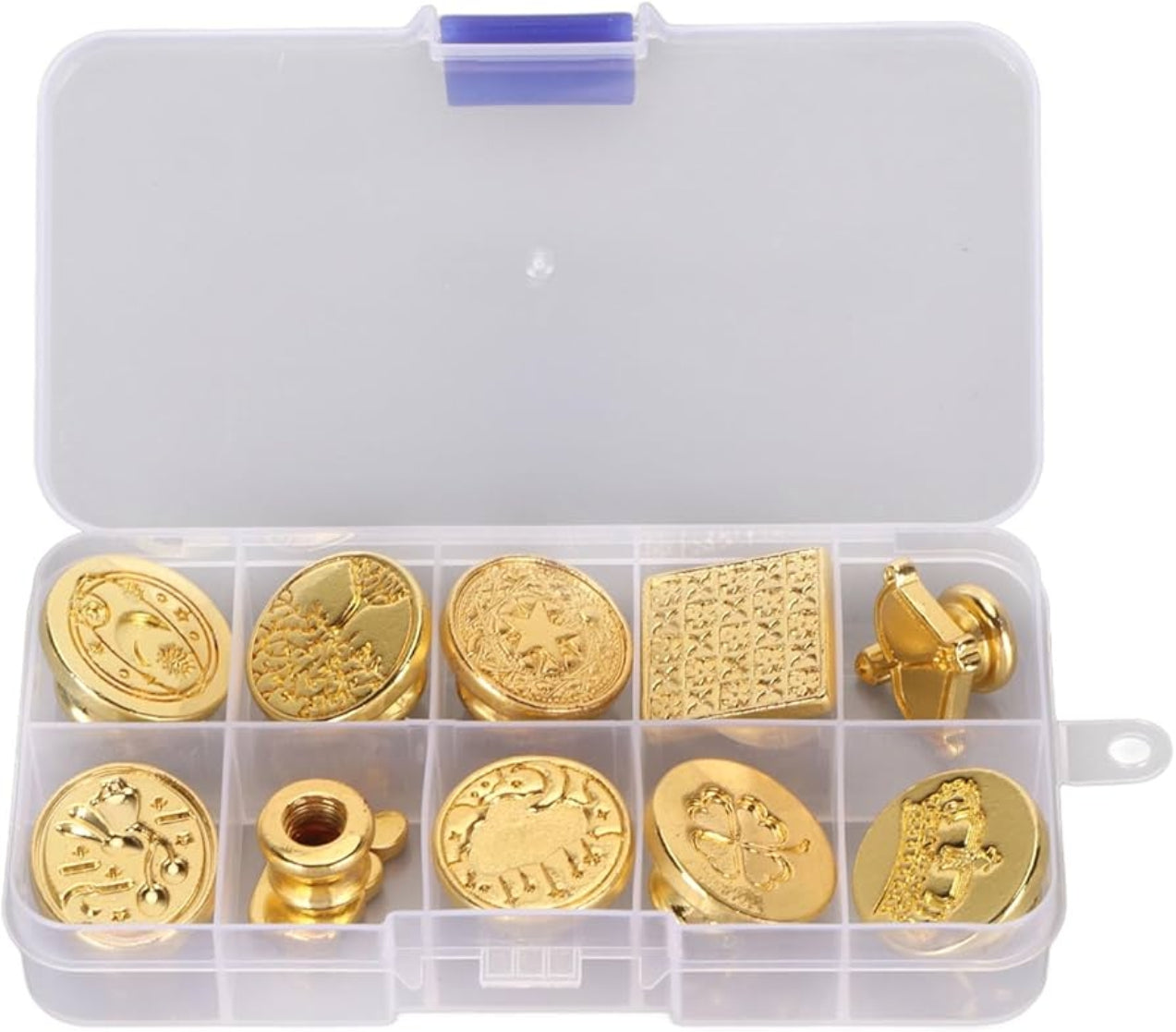 Wax Seal Stamp 10pcs Set - Golden