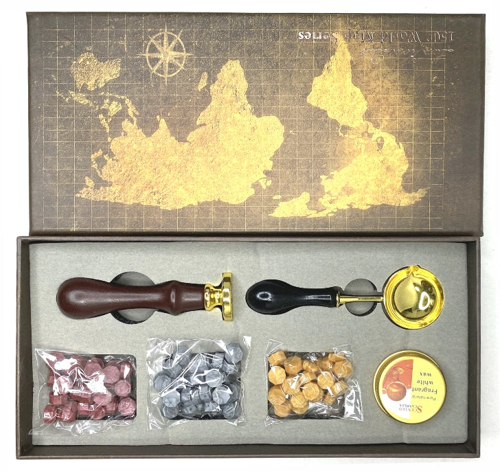 Candle Wax With Stamp 6pcs Set - Multicolour