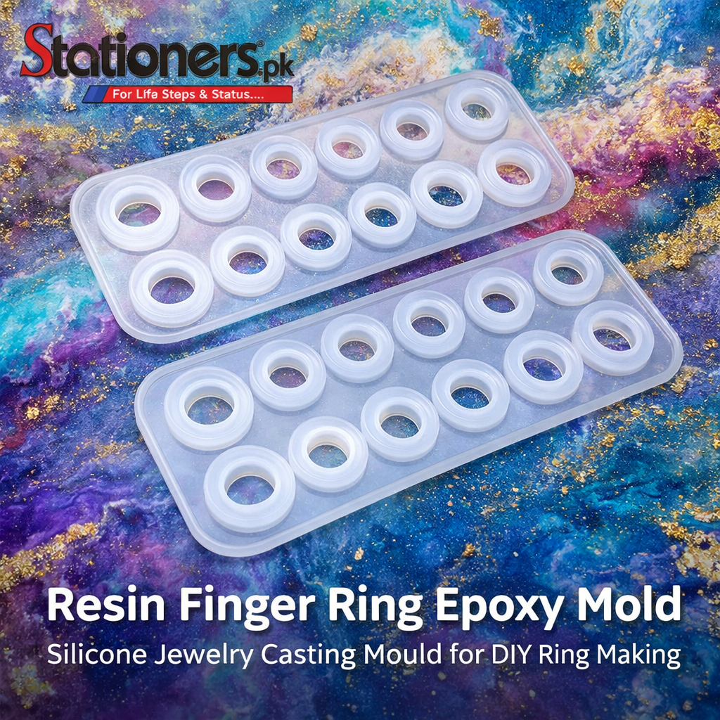 Resin Finger Ring Epoxy Mold – Silicone Jewelry Casting Mould for DIY Ring Making 1pc
