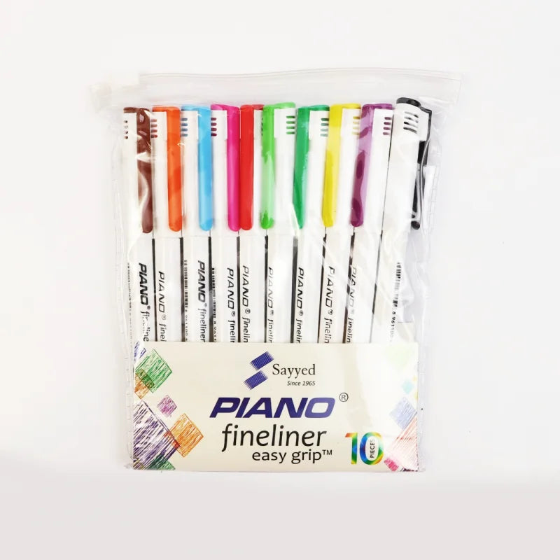 Piano Pointer Fine Liner Mixed Color Pack of 10