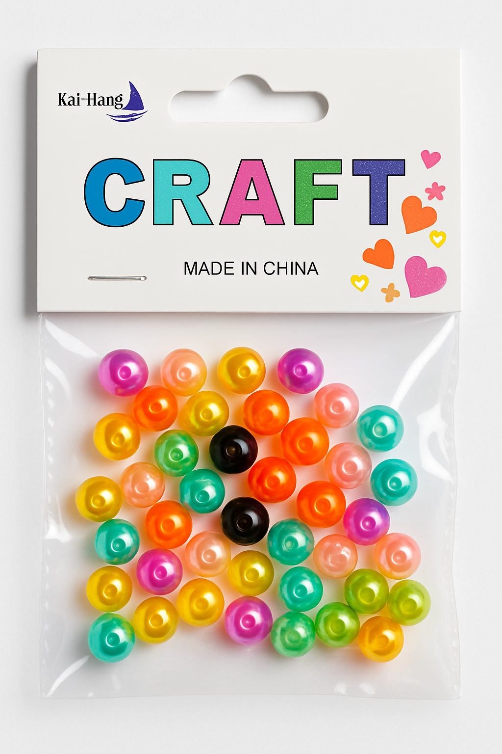 Art & Craft Pearl Beads - Different Shapes - Multicolour - CRAFT