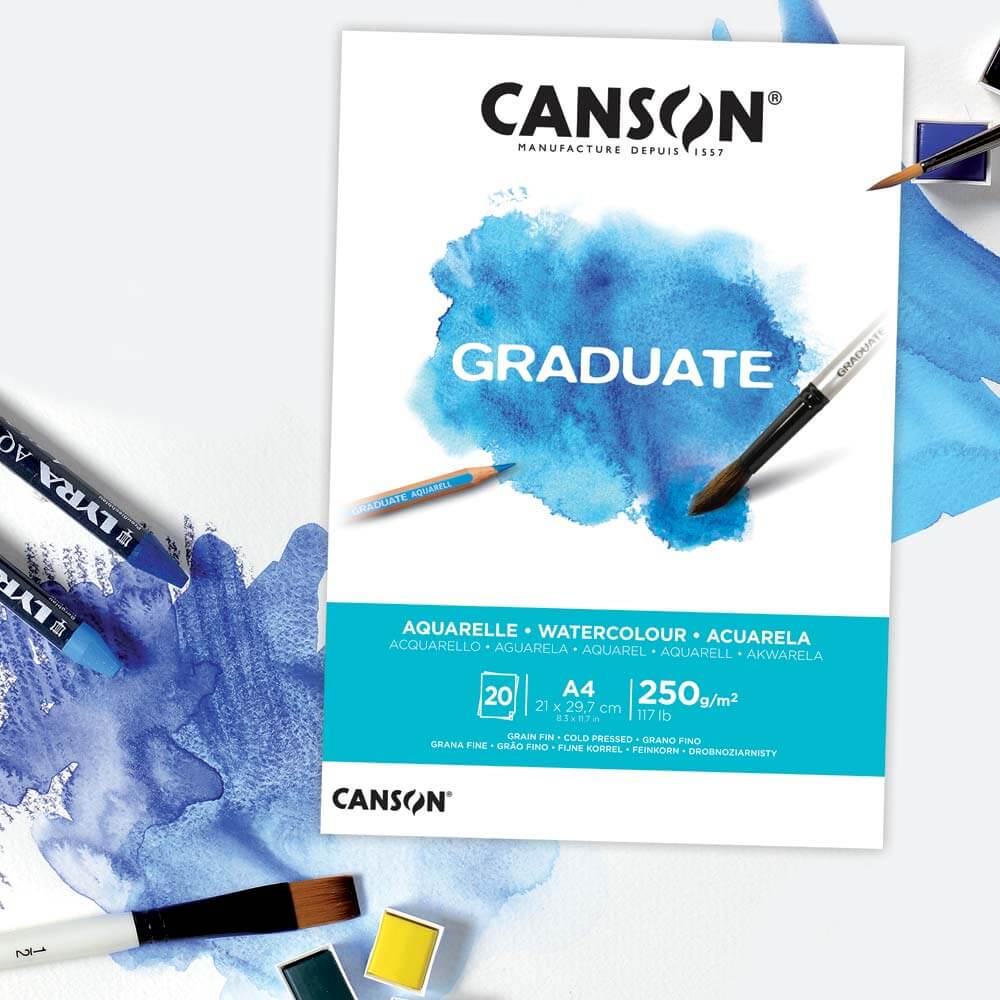 Canson Graduate Watercolor Pad 250 gsm