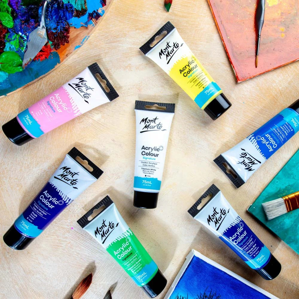 Mont Marte Acrylic Colour Paint Tube 75ml (1PC)