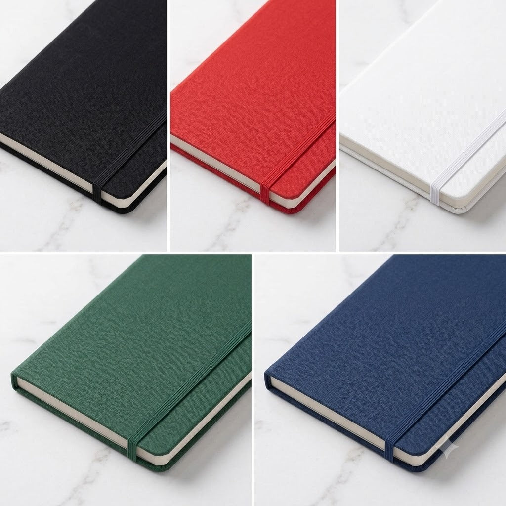 Morocco Notebook A5 – Premium Hardcover | Black, White, Red, Green & Blue
