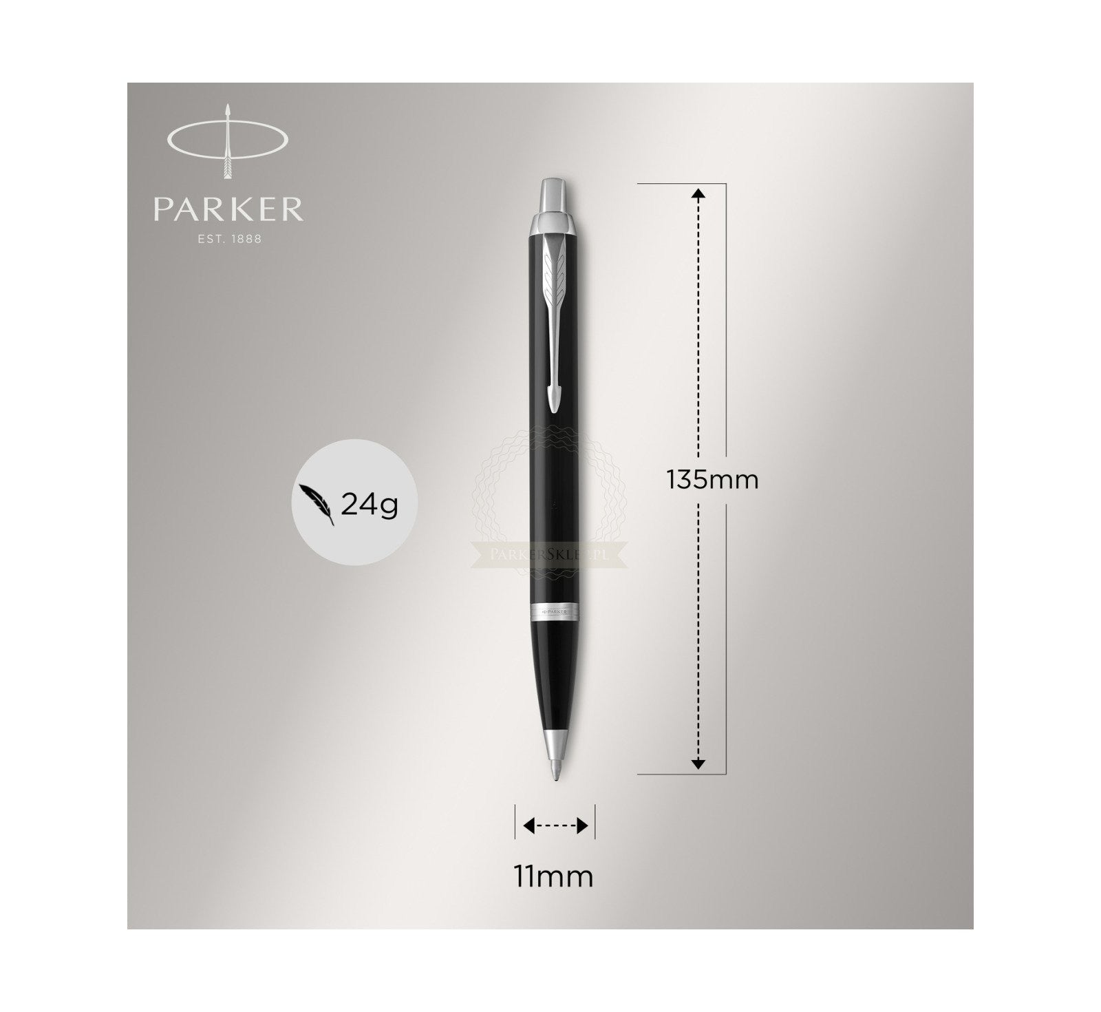 Parker Ball Pen IM Matt Black CT(Core Series)