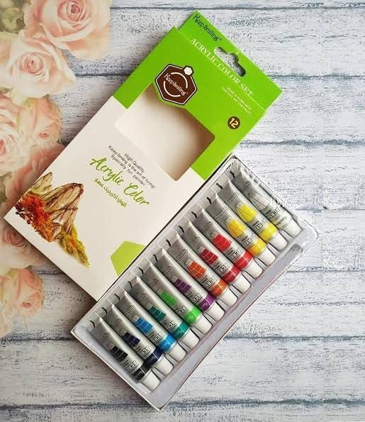 Keep Smiling Acrylic Paints Pack of 12