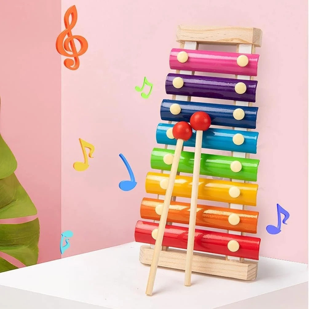 Wooden Xylophone with 8 Notes Musical Toy