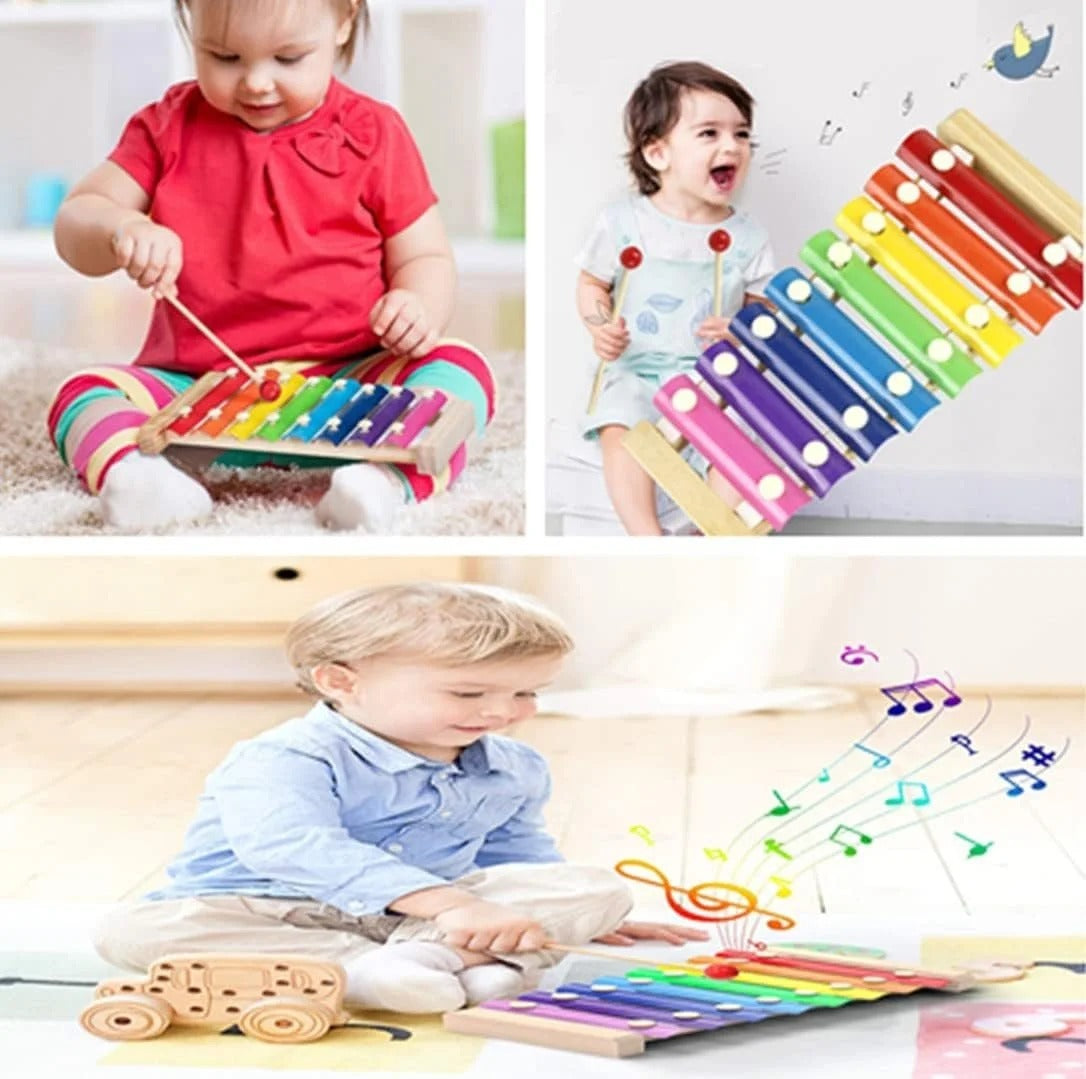 Wooden Xylophone with 8 Notes Musical Toy