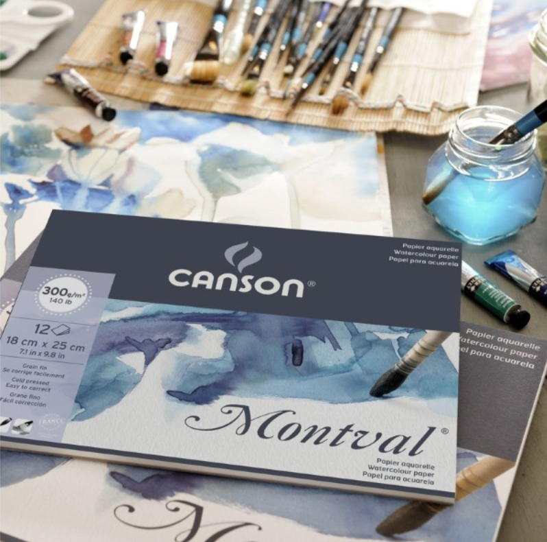 Canson Montval Watercolor Spiral Pad 300 gsm 37cm x 46cm