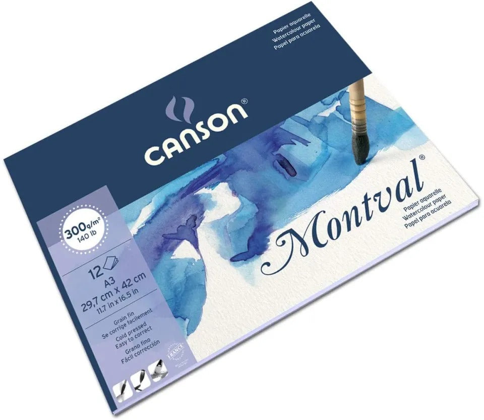 Canson Montval Watercolor Spiral Pad 300 gsm 37cm x 46cm