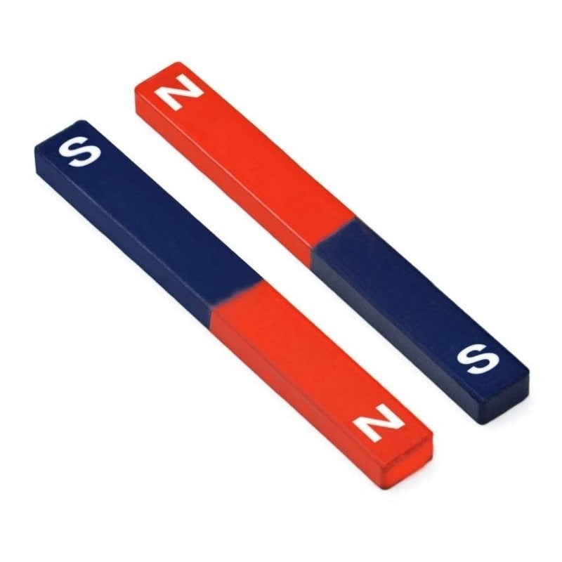 Educational Bar Magnet Set – Red & Blue N/S Pole Magnets