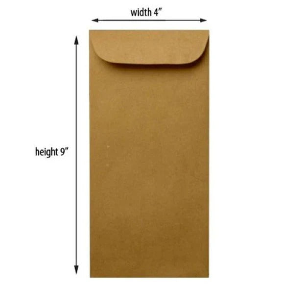 Paper Envelope Brown 80gsm (Multiple Sizes Available)