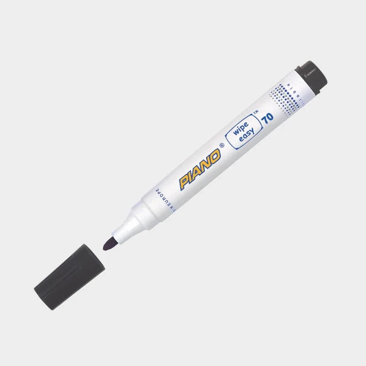 Piano Wipe-Easy Whiteboard Marker 2Pcs – Blue & Black