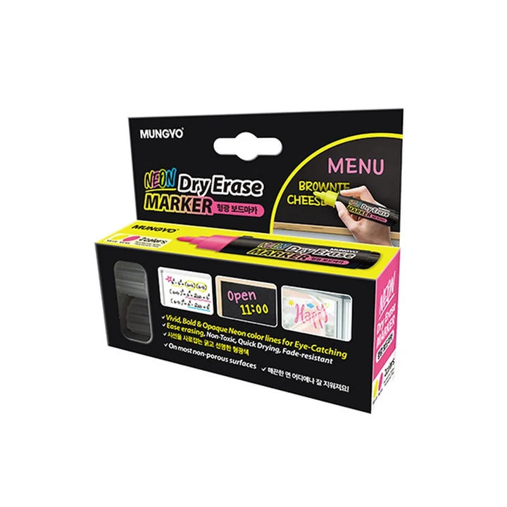 Mungyo Neon Dry Erase Marker Pack Of 2 Pcs