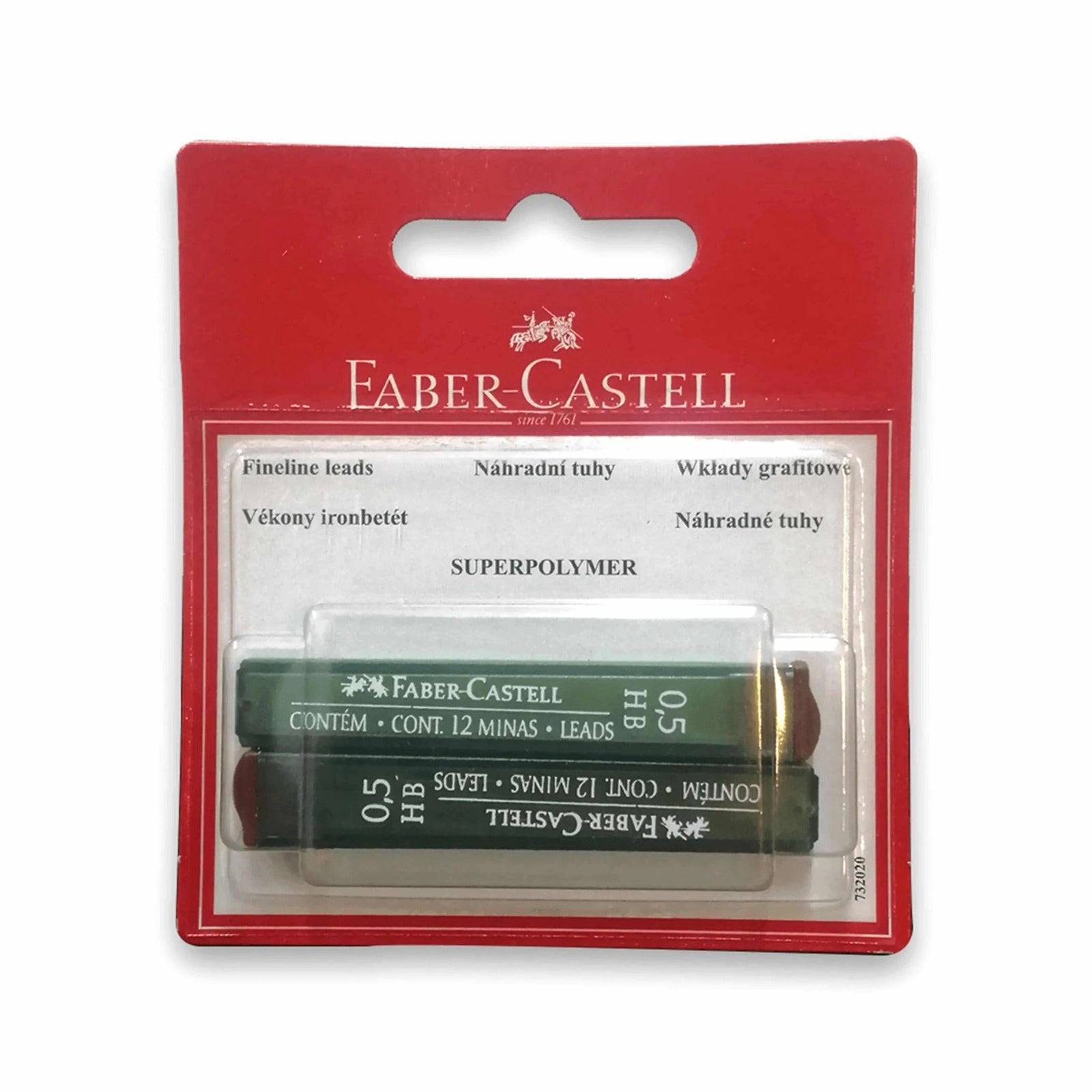 Faber Castell Super Polymer Leads 0.5 HB Pack of 2